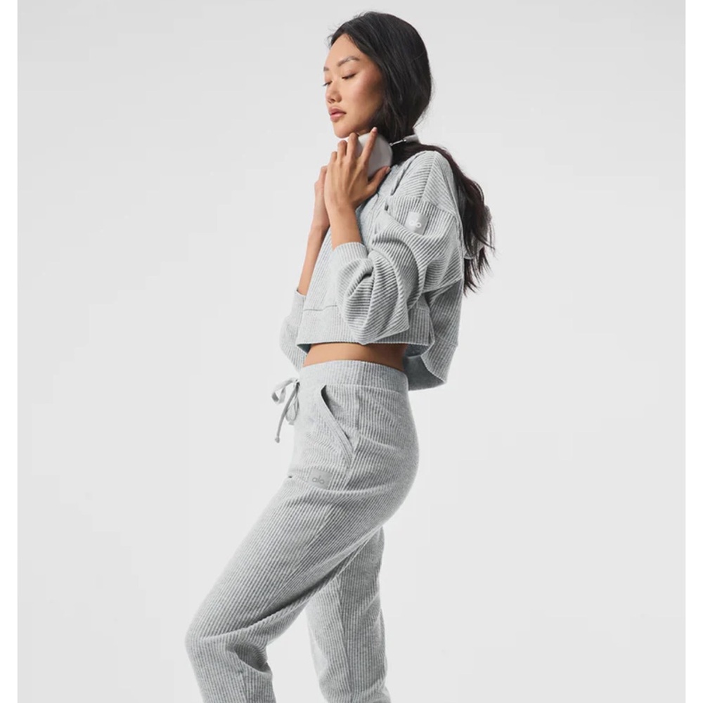 Alo Muse Gray Hoodie Size Small